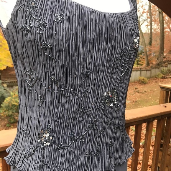 Patra Grey Sequin Gown -Size 6 - Picture 6 of 15